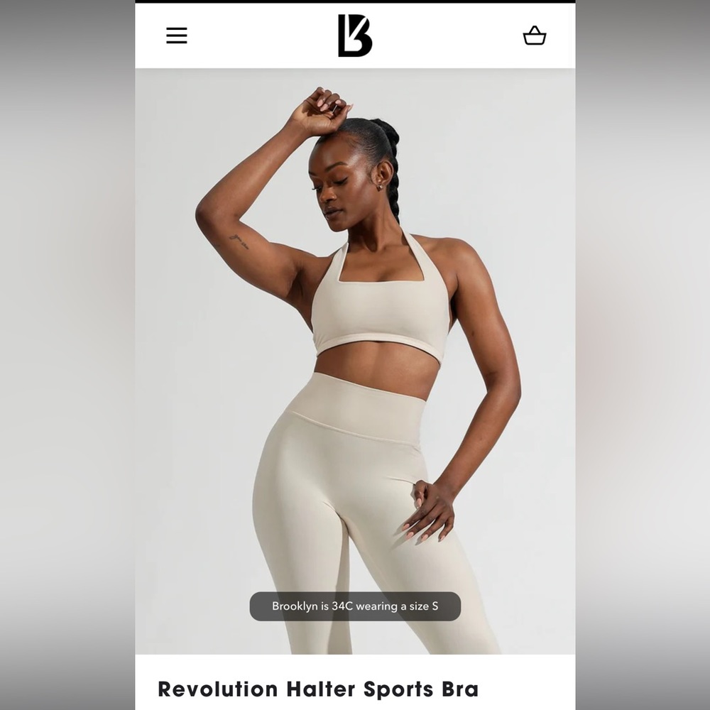 NWOT Buffbunny Revolution Halter Sports Bra